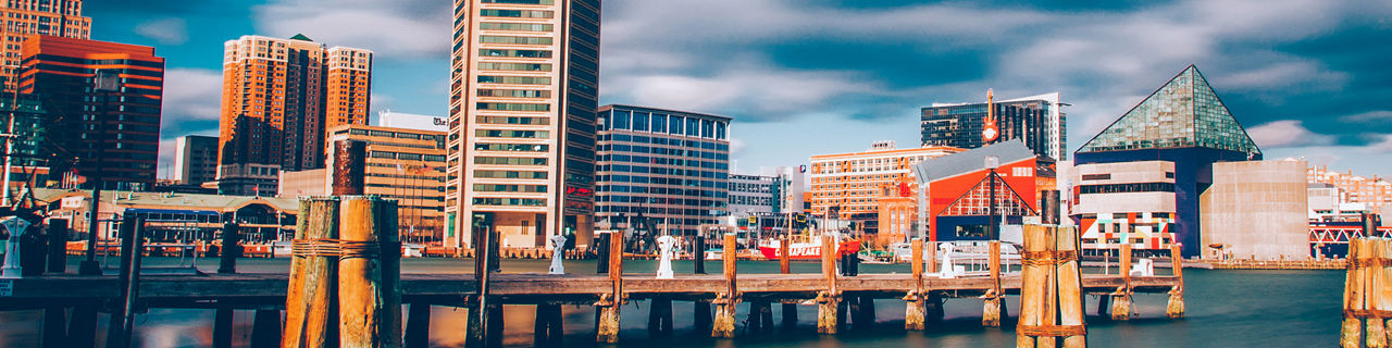 Inner Harbor Skyline, Baltimore, Maryland