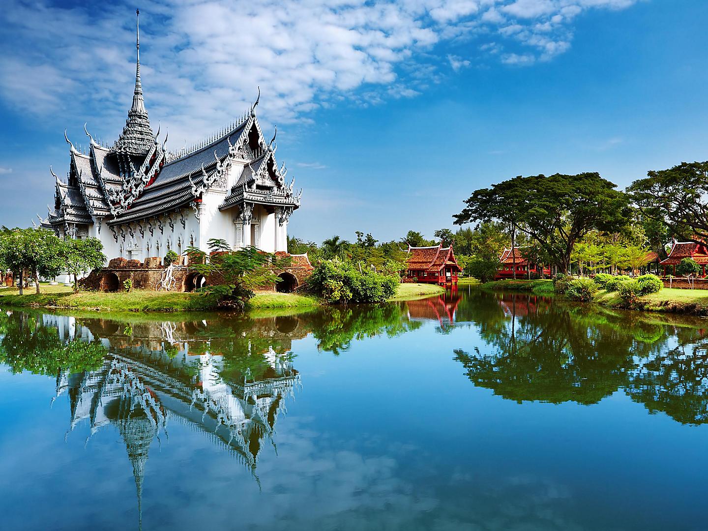 Bangkok, Thailand Palace Reflections Water