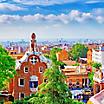 Park Guell architecture in Barcelona, Spain