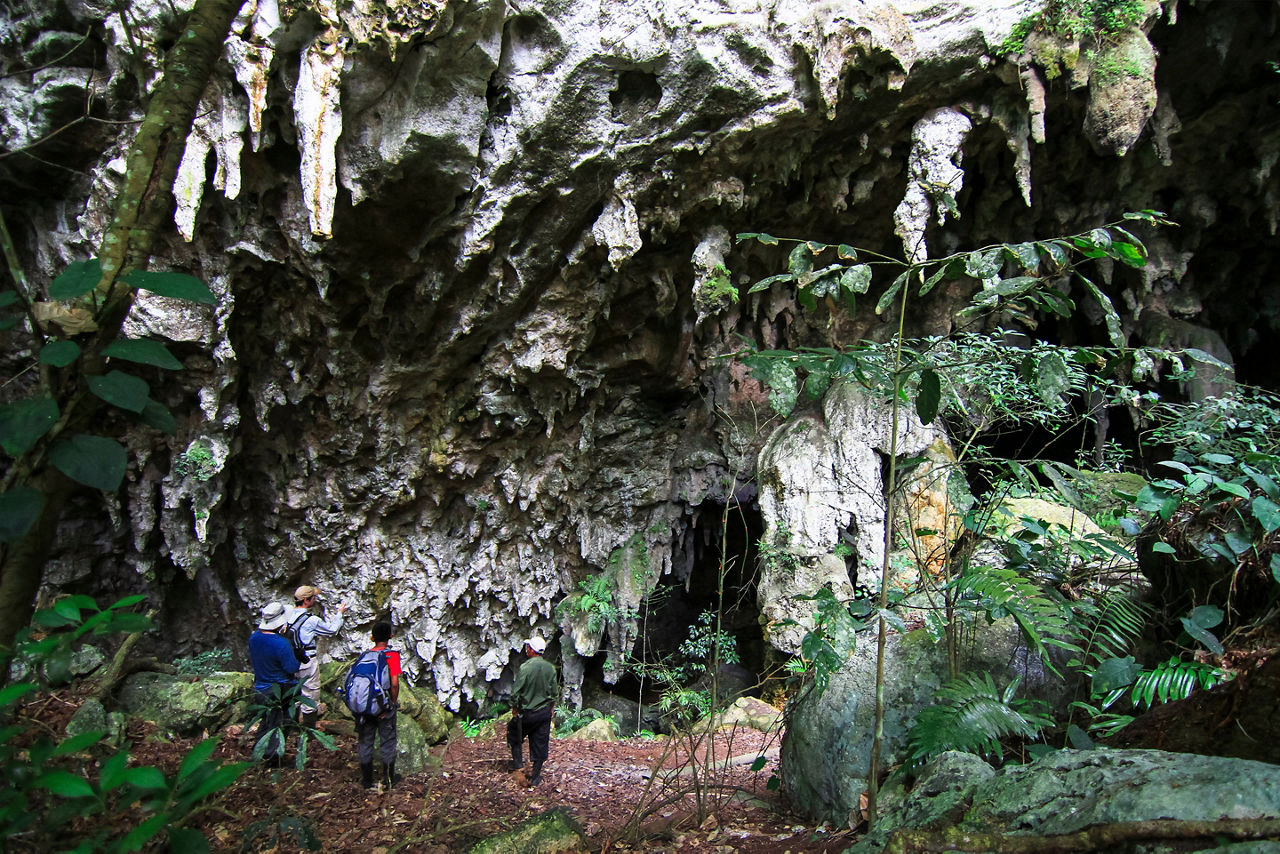 tour team arrives remote cave in southern belize vacation royal caribbean cruise