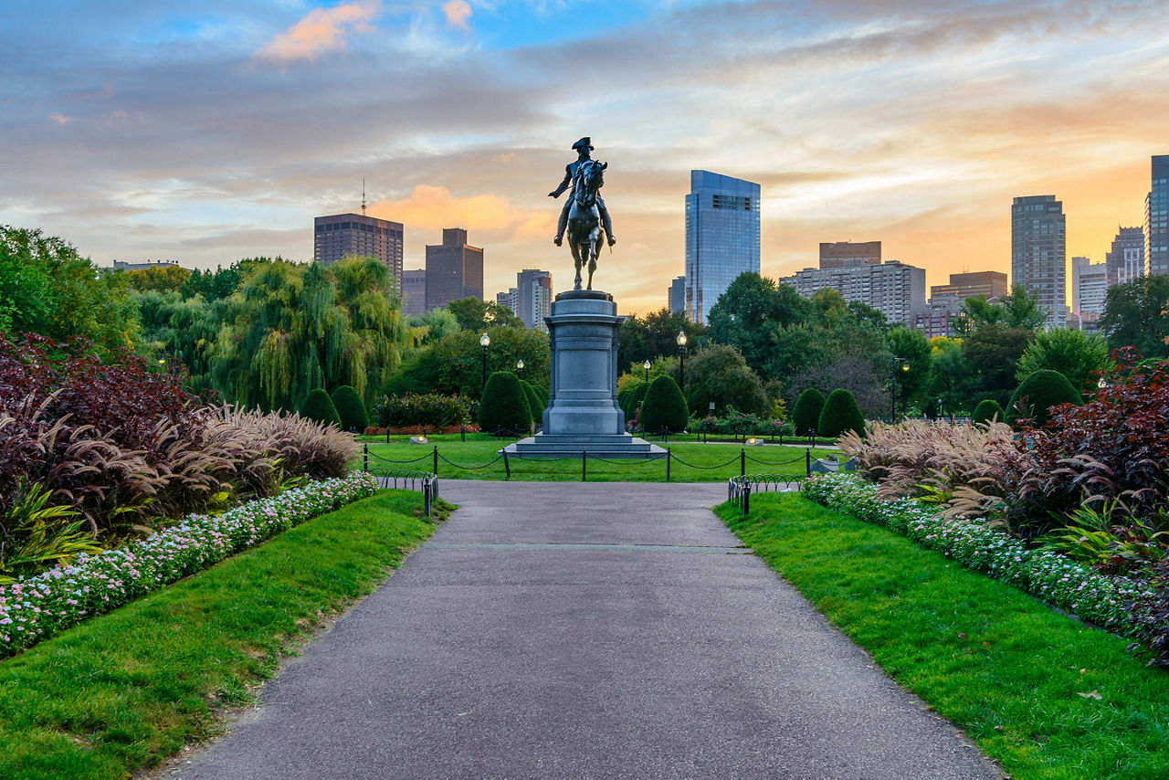 Public Garden George Washington Statue, Boston, Massachusetts