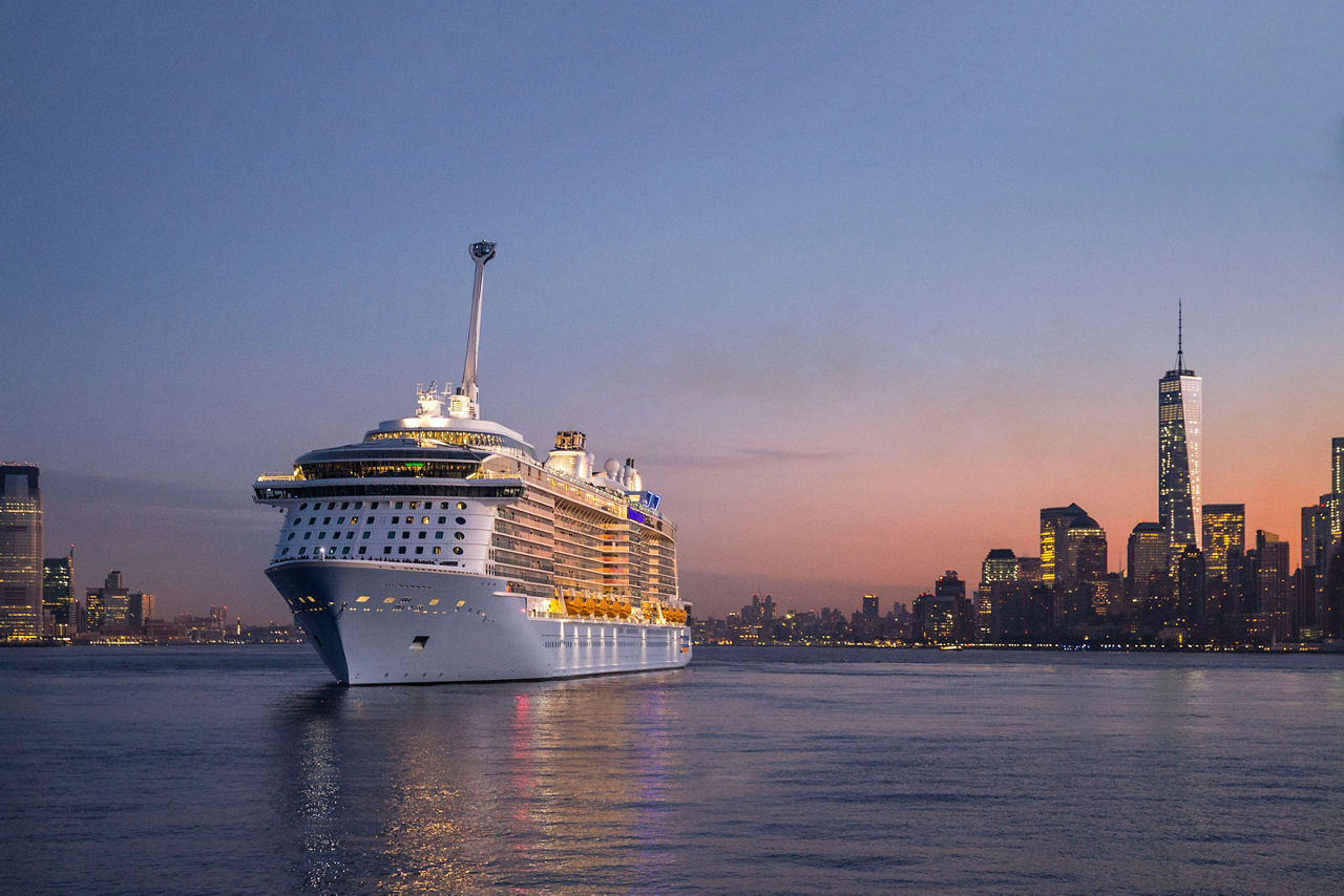 Quantum Class Ship in Hudson River, Cape Liberty, New Jersey