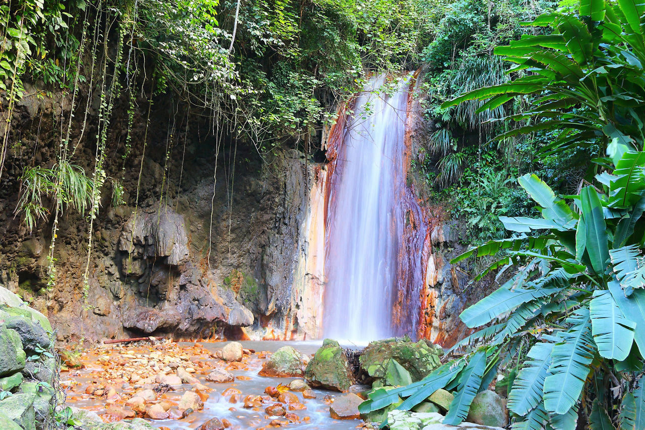 Diamond Falls Botanical Garden, Castries St. Lucia 