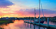 Sunset Sailboat Dock, Charleston, South Carolina
