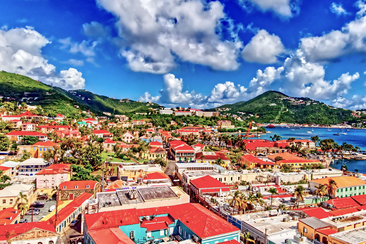 View of Charlotte Amalie US Virgin Islands
