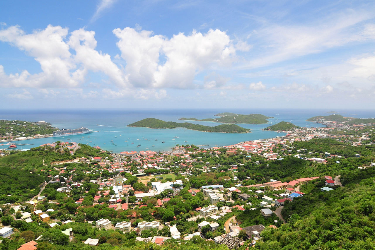 Lush Colorful Coast, Charlotte Amalie St. Thomas 