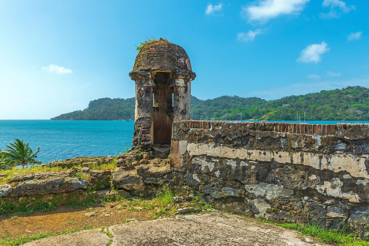 The San Lorenzo fortifications in Portobelo National Park in Colon, Panama