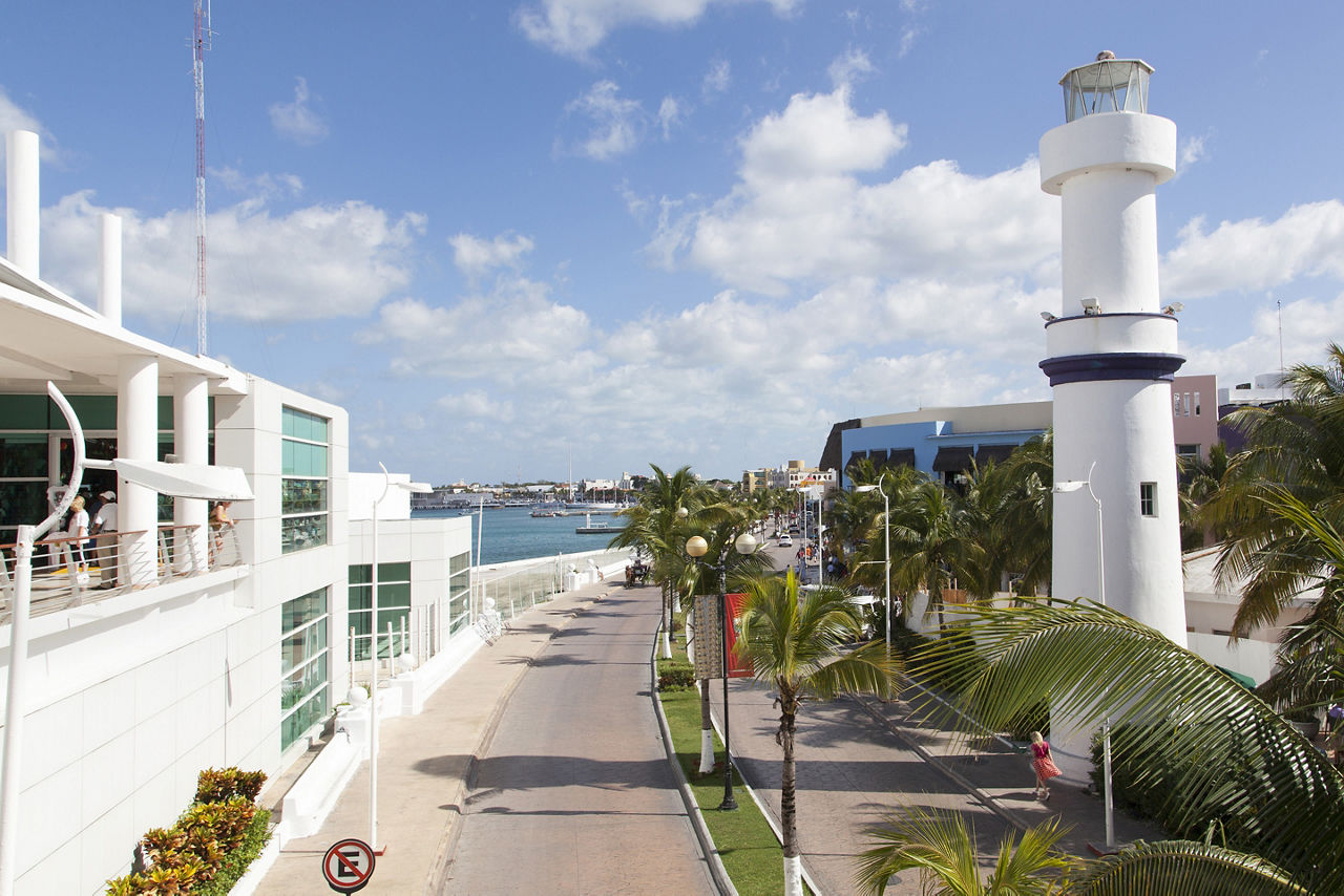 San Miguel Waterfront Strip, Cozumel, Mexico