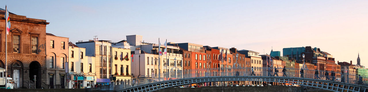 Ireland Dublin River Liffey Sunset