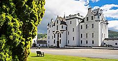 View of Castle Blair Atholl in summer