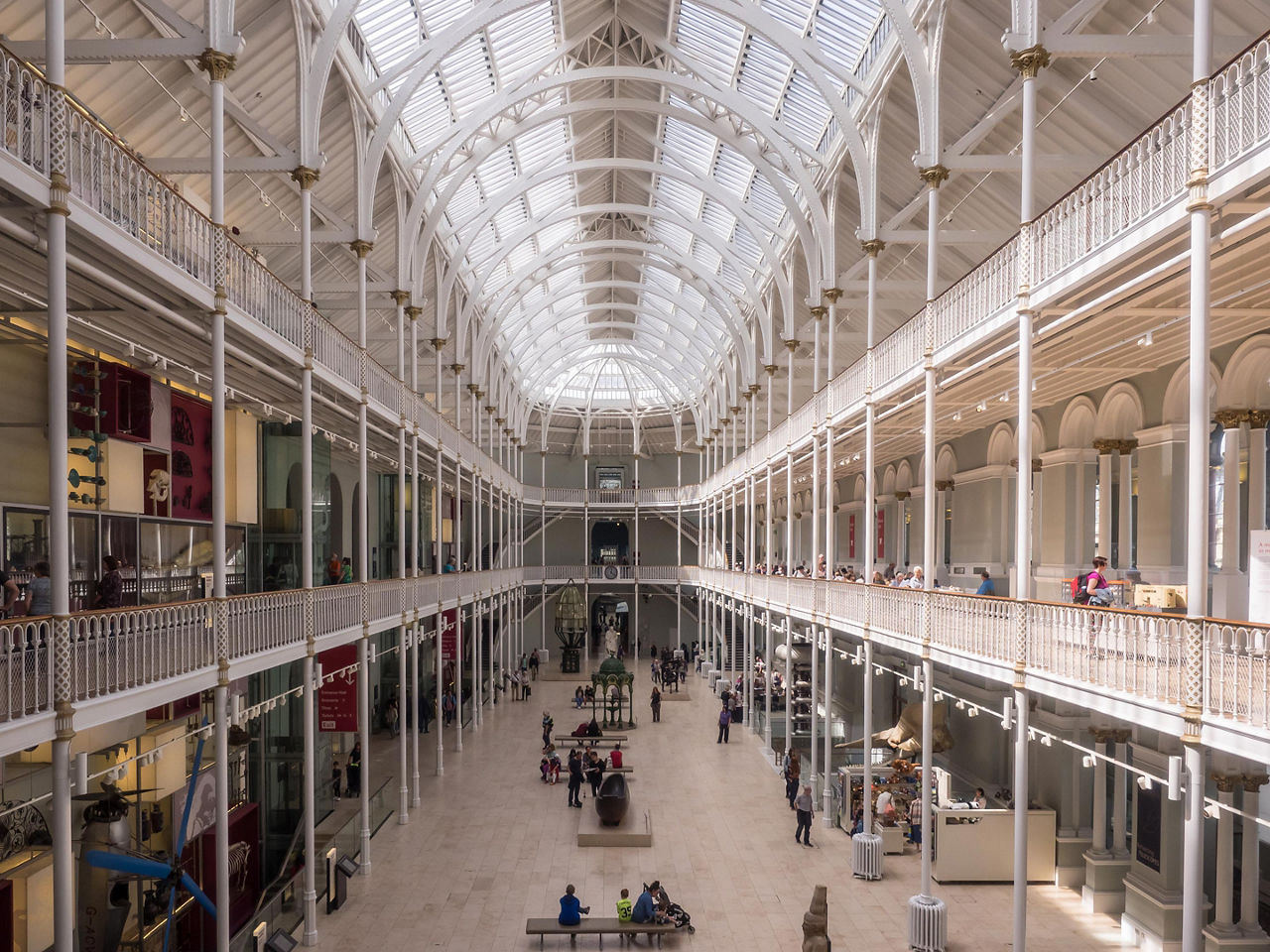Interior view of the National Museum of Scotland