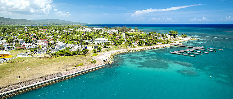 Port Aerial Coast, Falmouth, Jamaica