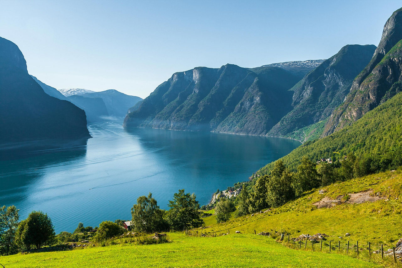 Fjord During Sunrise, Flam, Norway