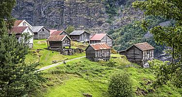 Historic Wood Homes, Flam, Norway