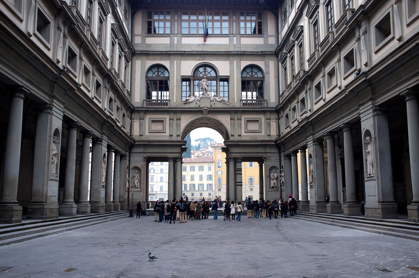 The Uffizi Gallery showcases Renaissance masterpieces in an iconic setting. - Florence, Italy