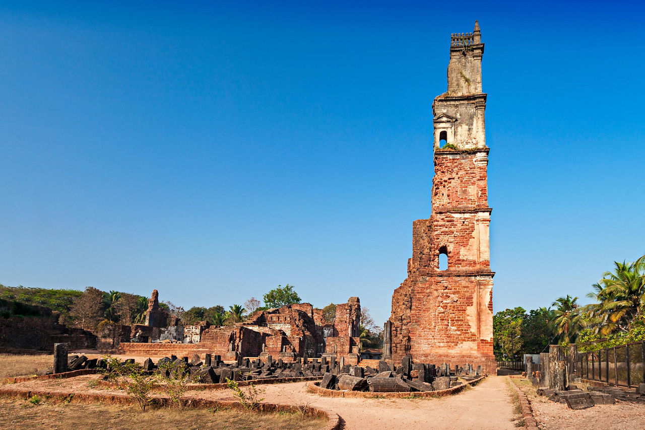 Augustine Ruins in old Goa, India