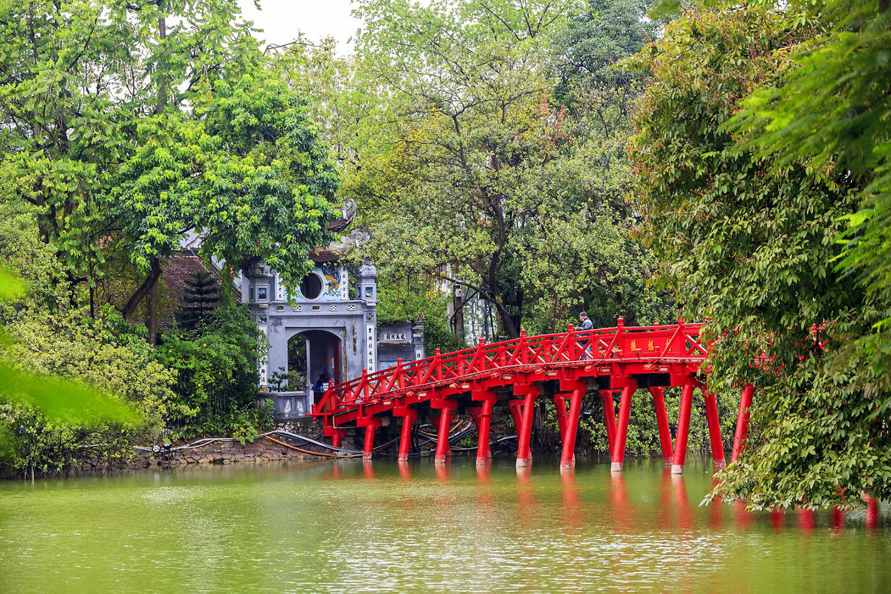 Hanoi (Ha Long Bay), Vietnam Huc Bridge