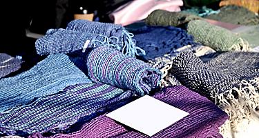 Handmade woven cotton cloth from Hobart Tasmania Australia