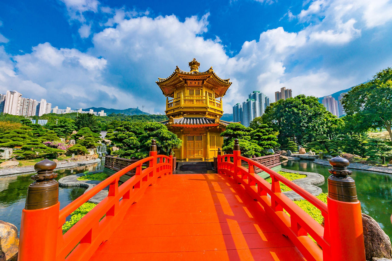 Hong Kong, China Golden Pagoda