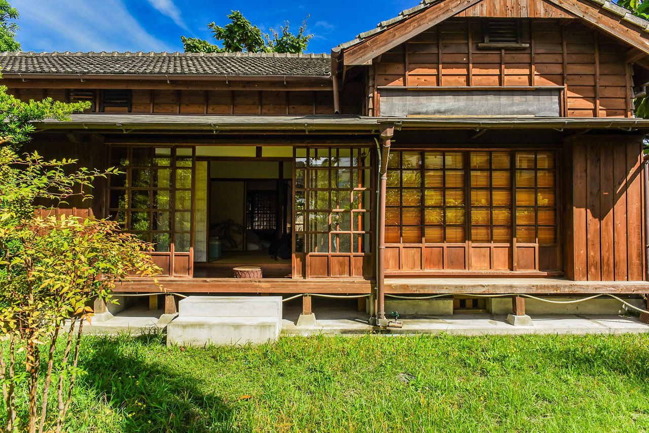 Japanese Style Wooden House in Hualien Cultural and Creative Industries Park, Hualien, Taiwan