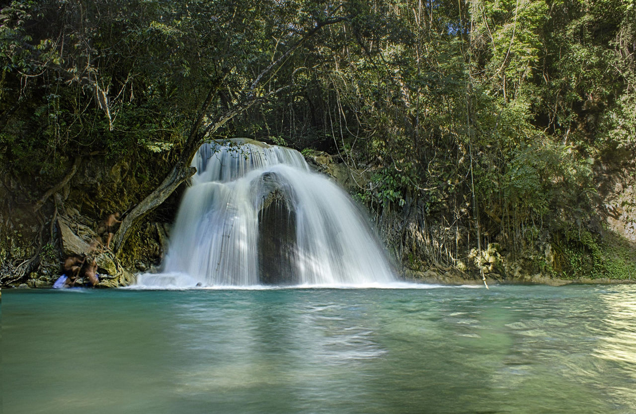 Magical waterfalls in Copalitilla and Llano Grande in San Miguel del Puerto in Huatulco, Mexico 