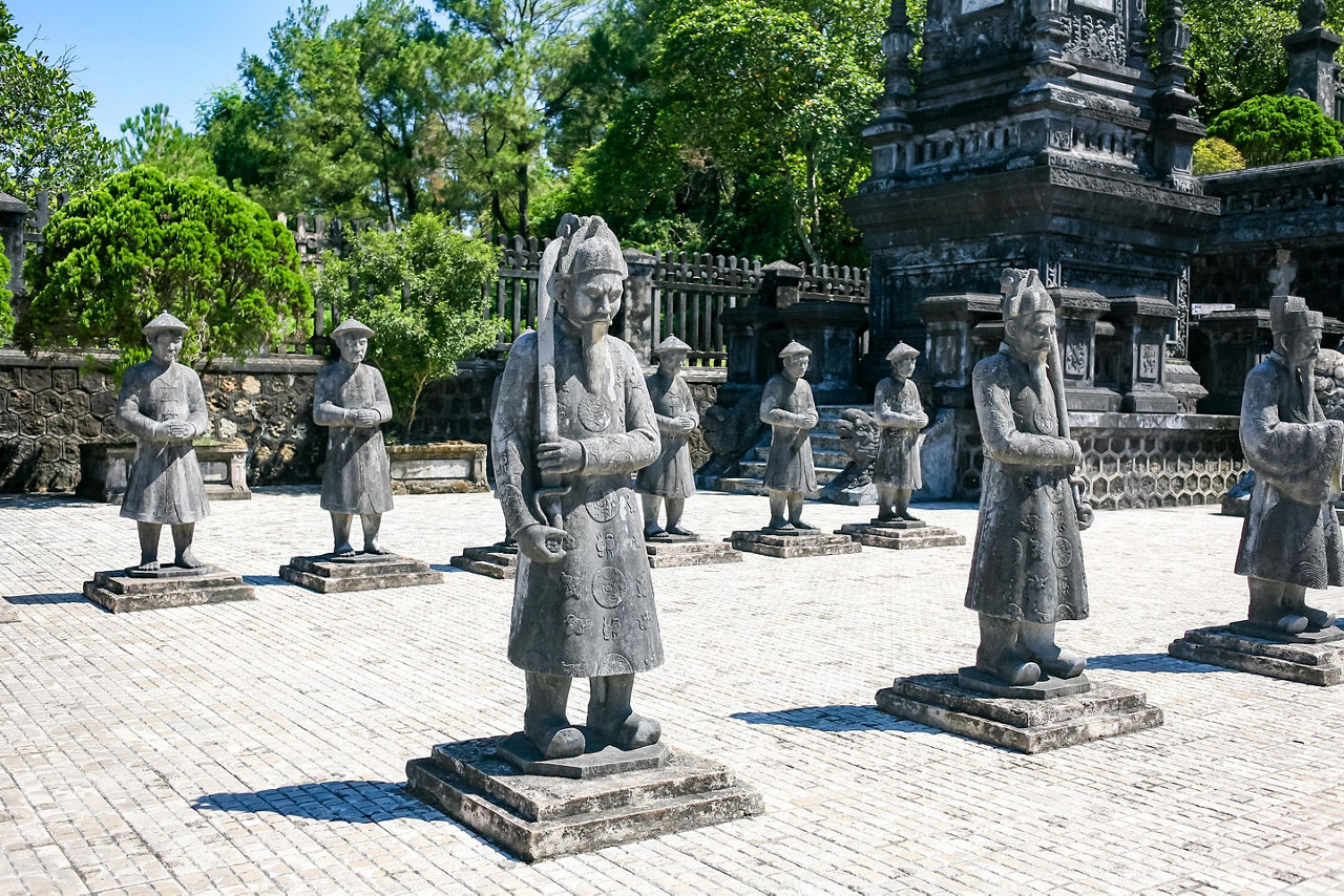 Hue, Danang, Chan May, Vietnam Statues of Warriors