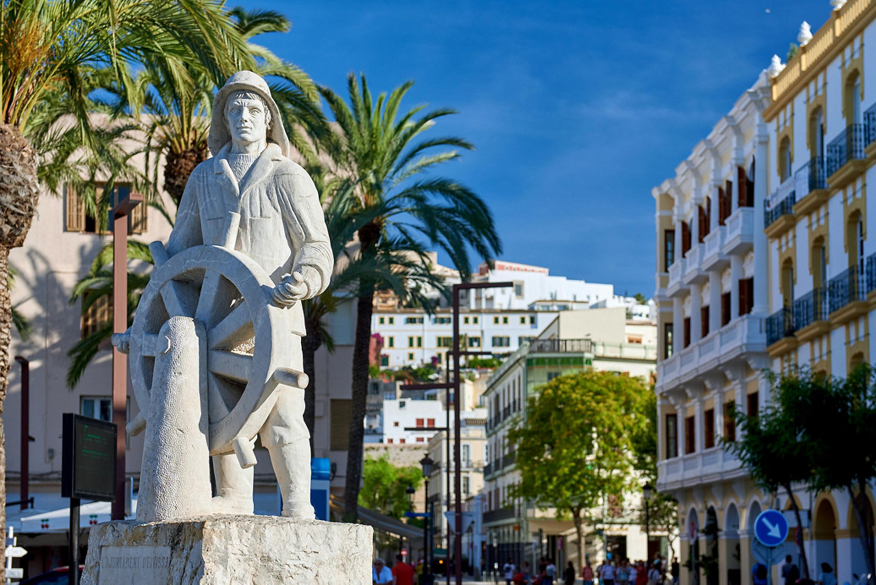 Ibiza, Spain, Sailor Statue