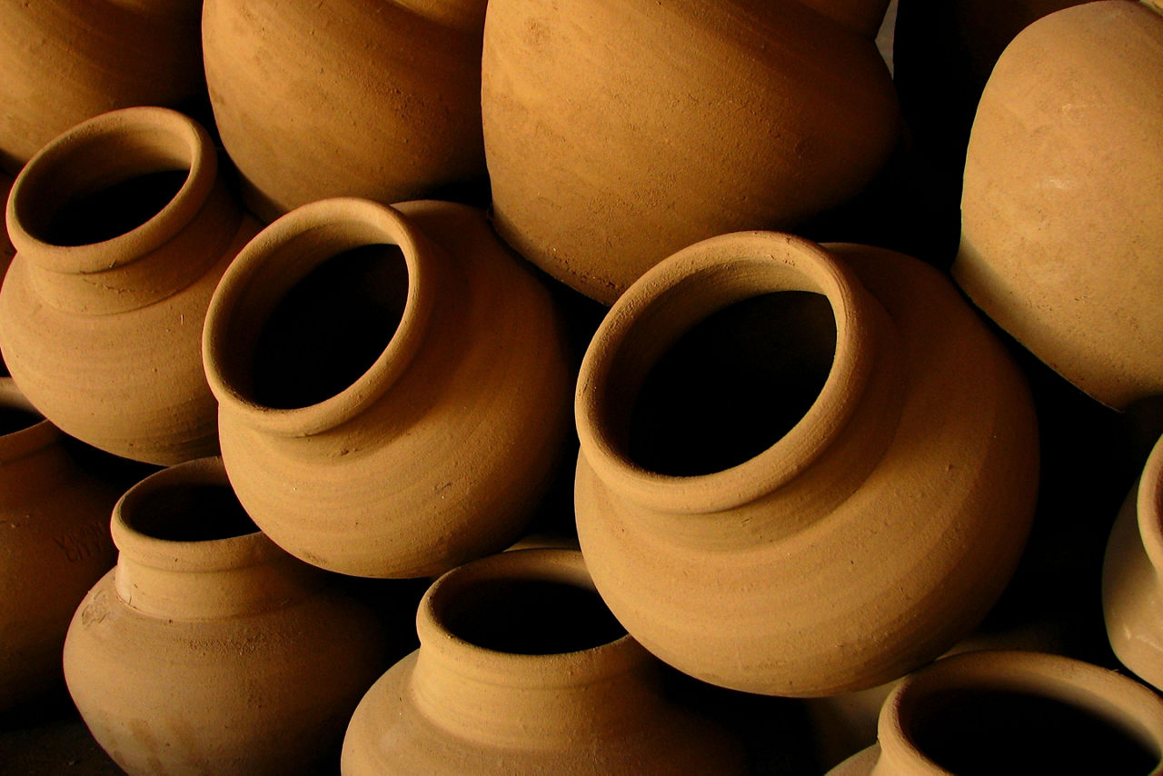Clay pottery for sale in Ilocos, Philippines