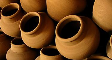 Clay pottery for sale in Ilocos, Philippines