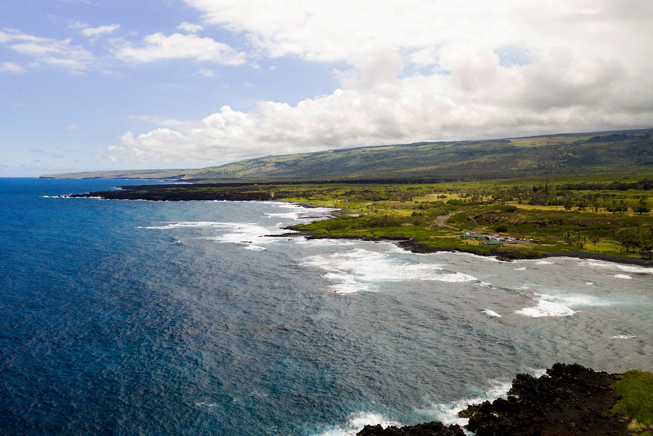 Hawaii Kailua Kona Punalu'u Beach Coast