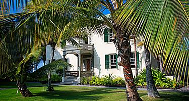 The Hulihee Palace, a former vacation home for the royal family in Kailua Kona, Hawaii