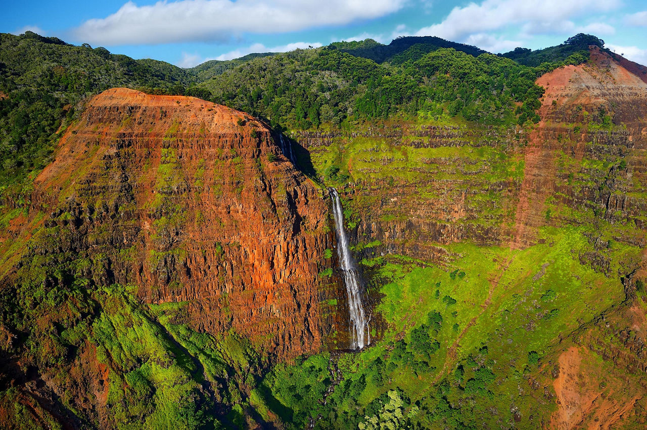 Kauai, Hawaii Canyon Aerial View