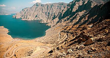 The Khor Najd fjord in Oman