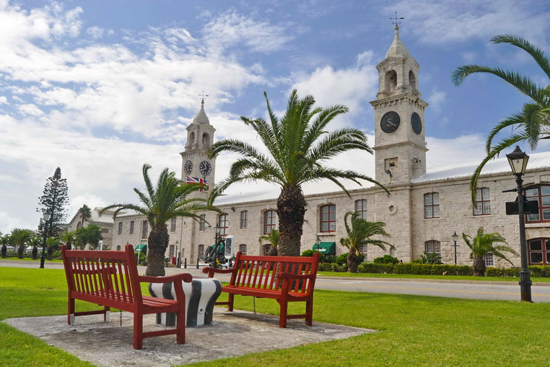 Clocktower at the Royal Naval Dockyard, Bermuda