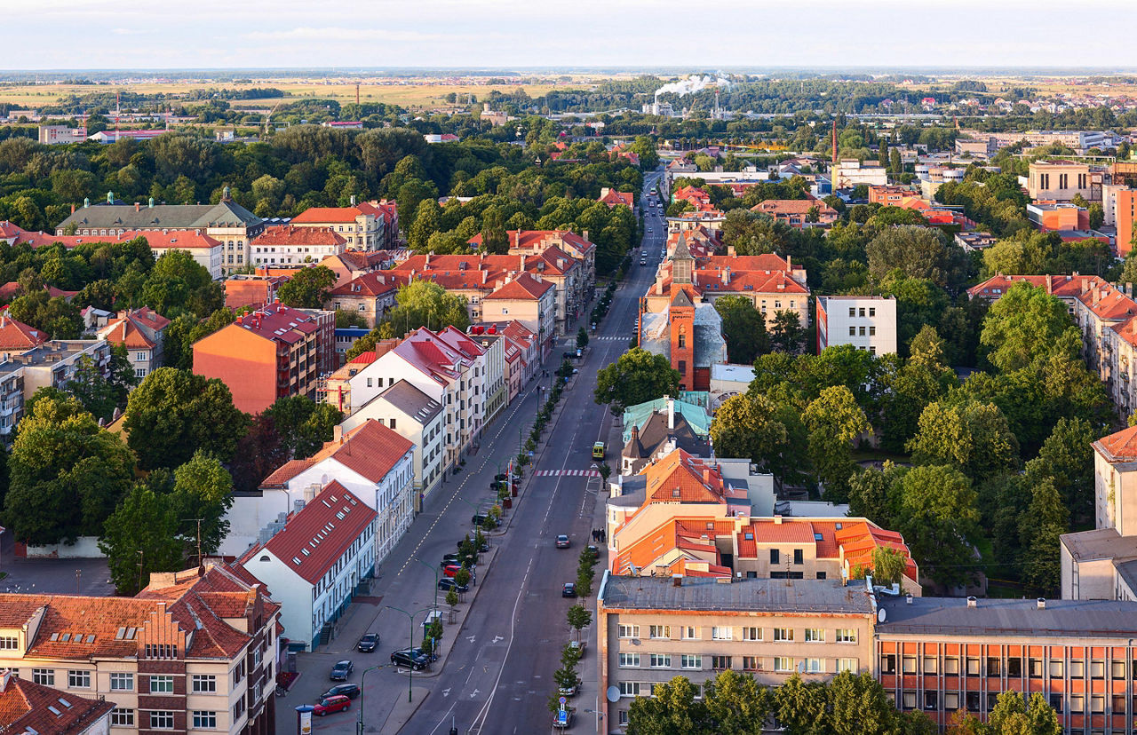 Klaipeda, Lithuania, Aerial View