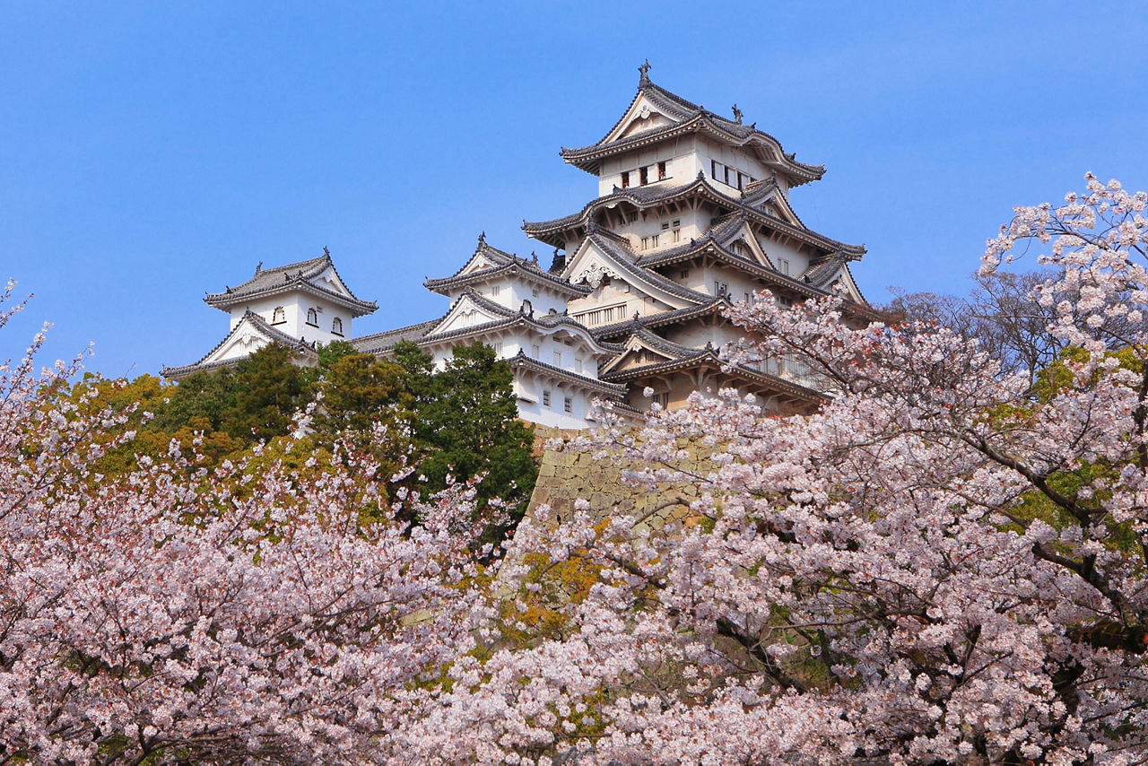 The Himeji Castle in Kobe, Japan