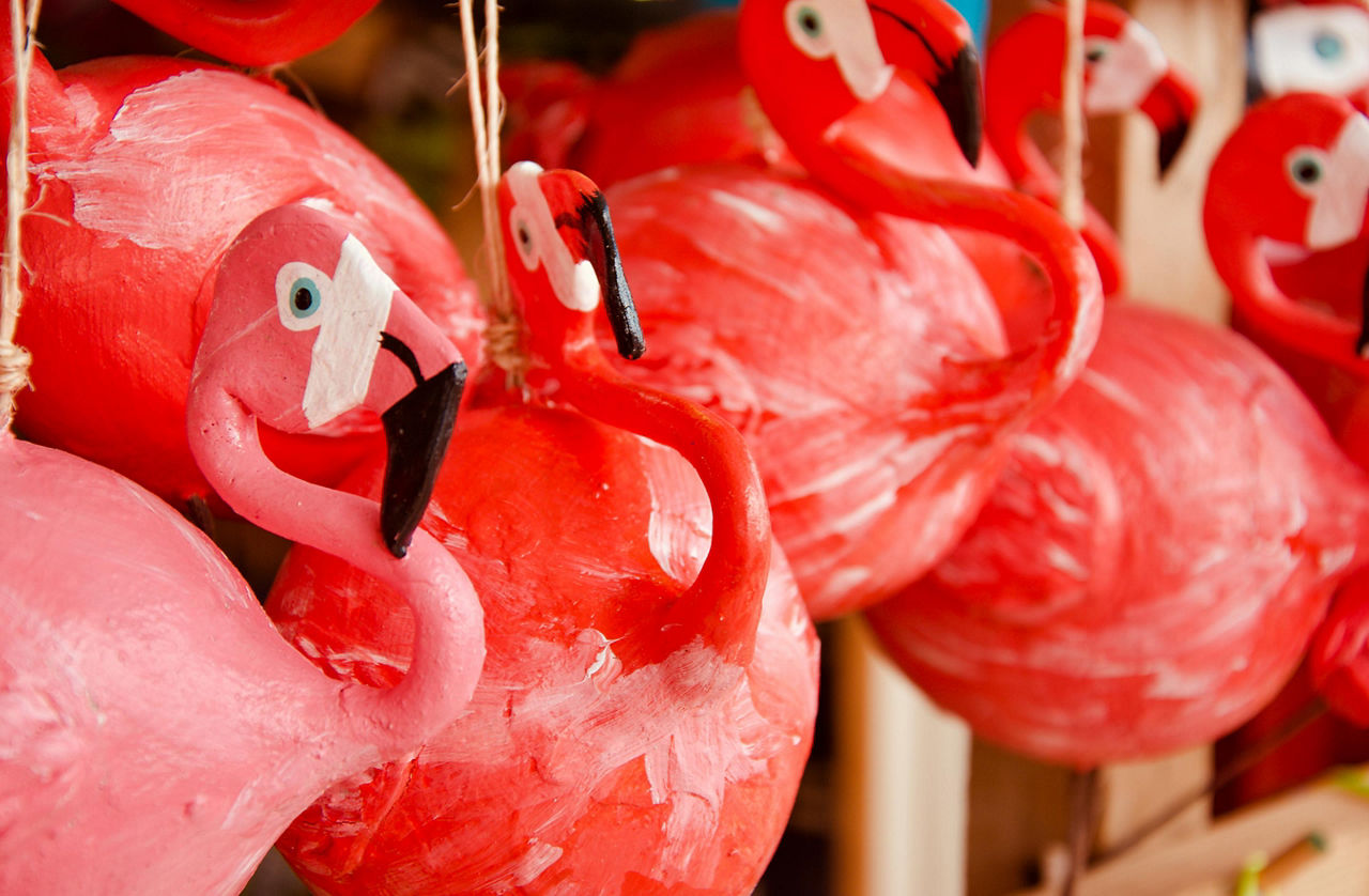 Flamingo Shaped Souvenirs, Kralendijk, Bonaire