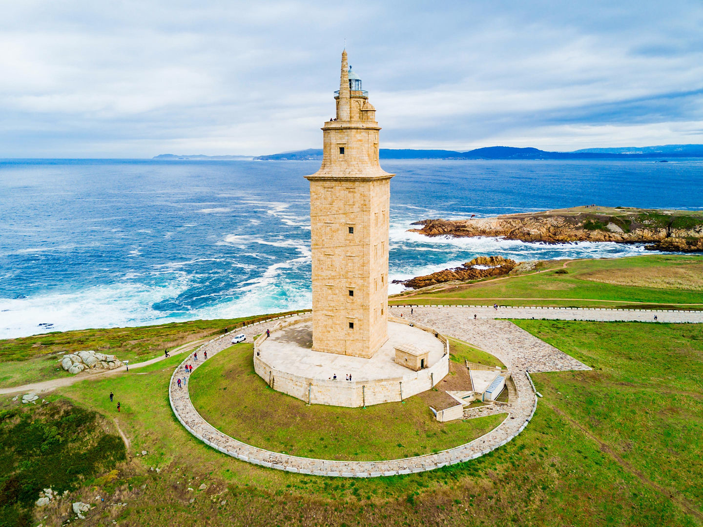 The Tower of Hercules in La Coruña is the world’s oldest working lighthouse, offering panoramic Atlantic views. - La Coruña, Spain