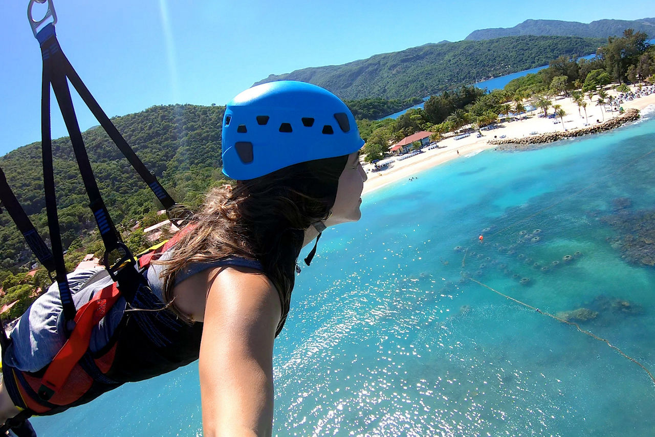 Woman Gliding Through the Coast, Labadee Haiti