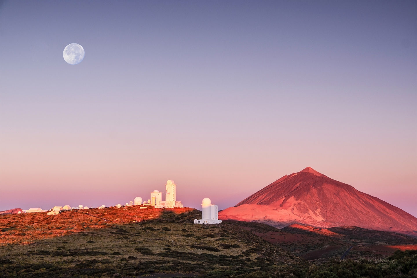 Sunrise over volcanic landscape in Lanzarote’s dramatic terrain. - Tenerife, Canary Islands