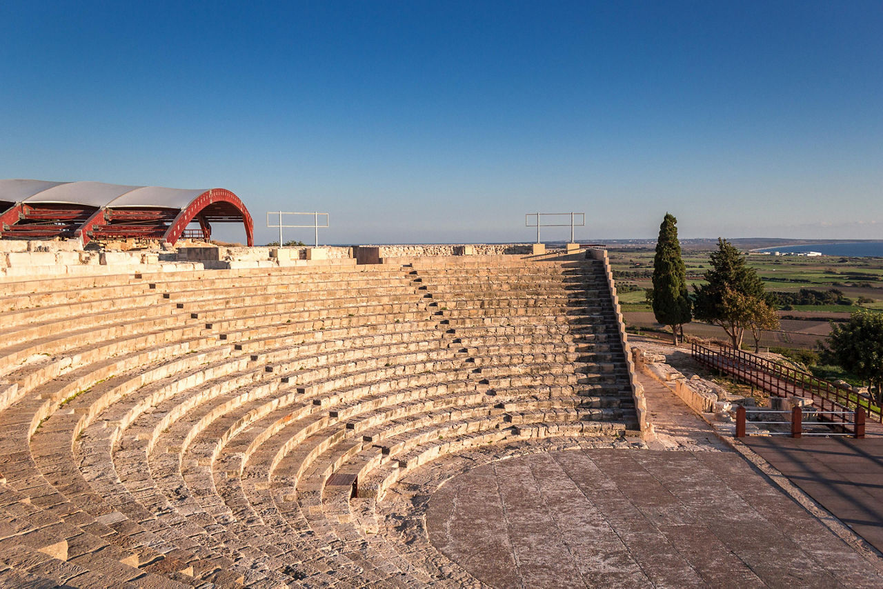 Ancient amphitheatre near Limassol, Cyprus