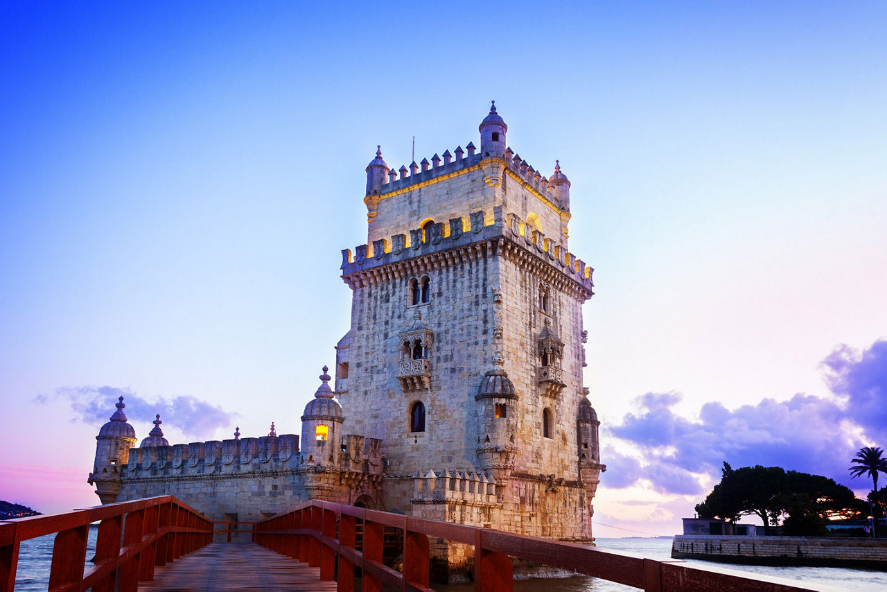 Portugal Lisbon Torre de Belem Sunset