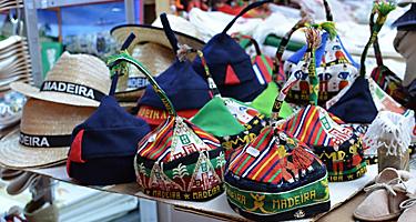 An assortment of headdresses and hats in Madeira (Funchal), Portugal