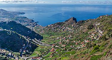 View of Madeira (Funchal), Portugal from a mountain