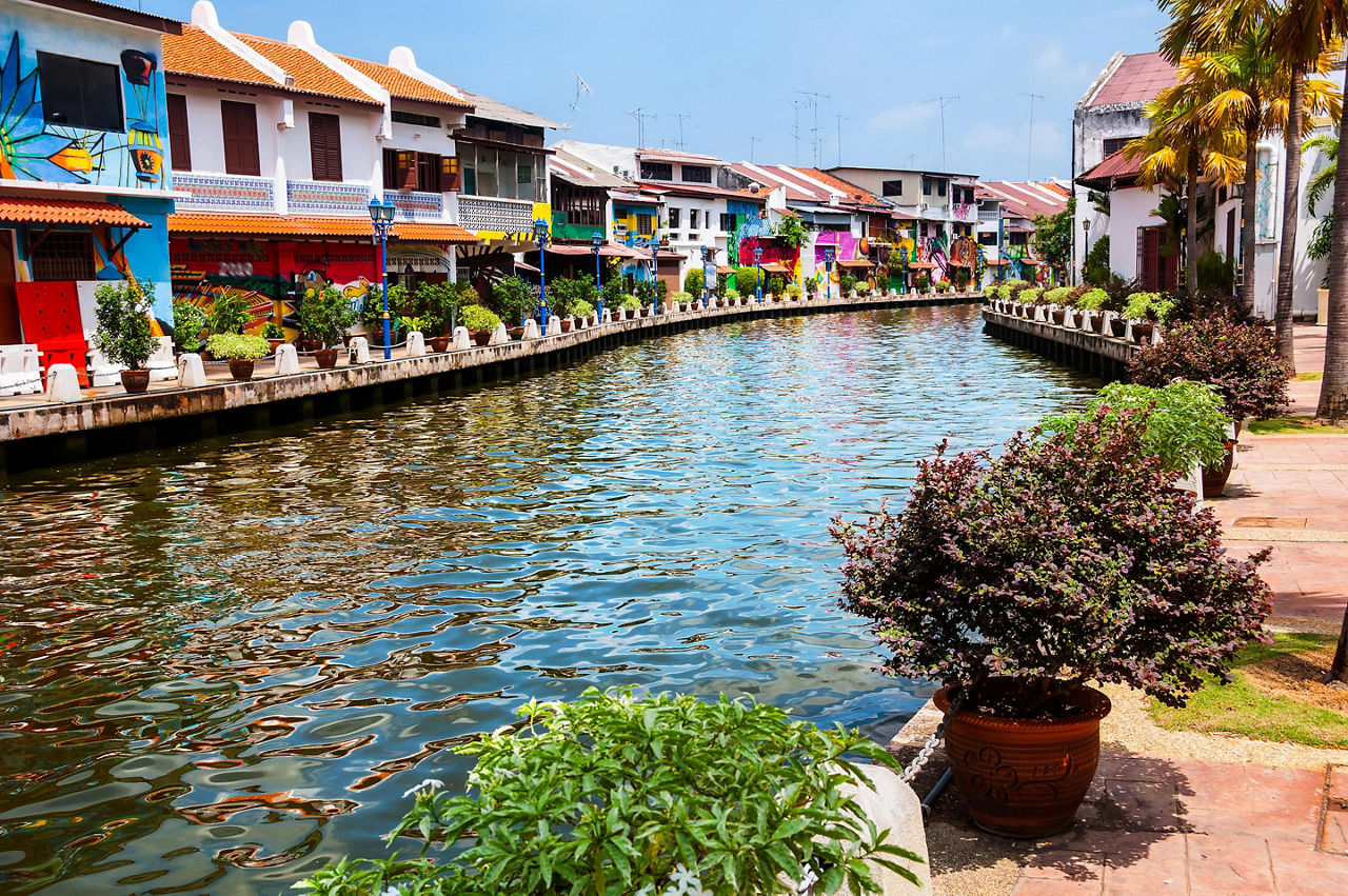 Malacca, Malaysia Historical River Landscape