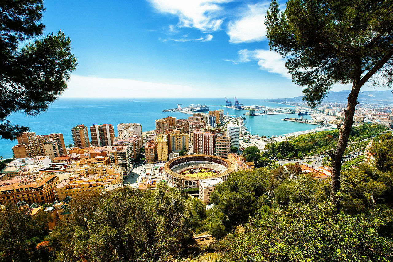 Málaga, Spain, Panoramic view