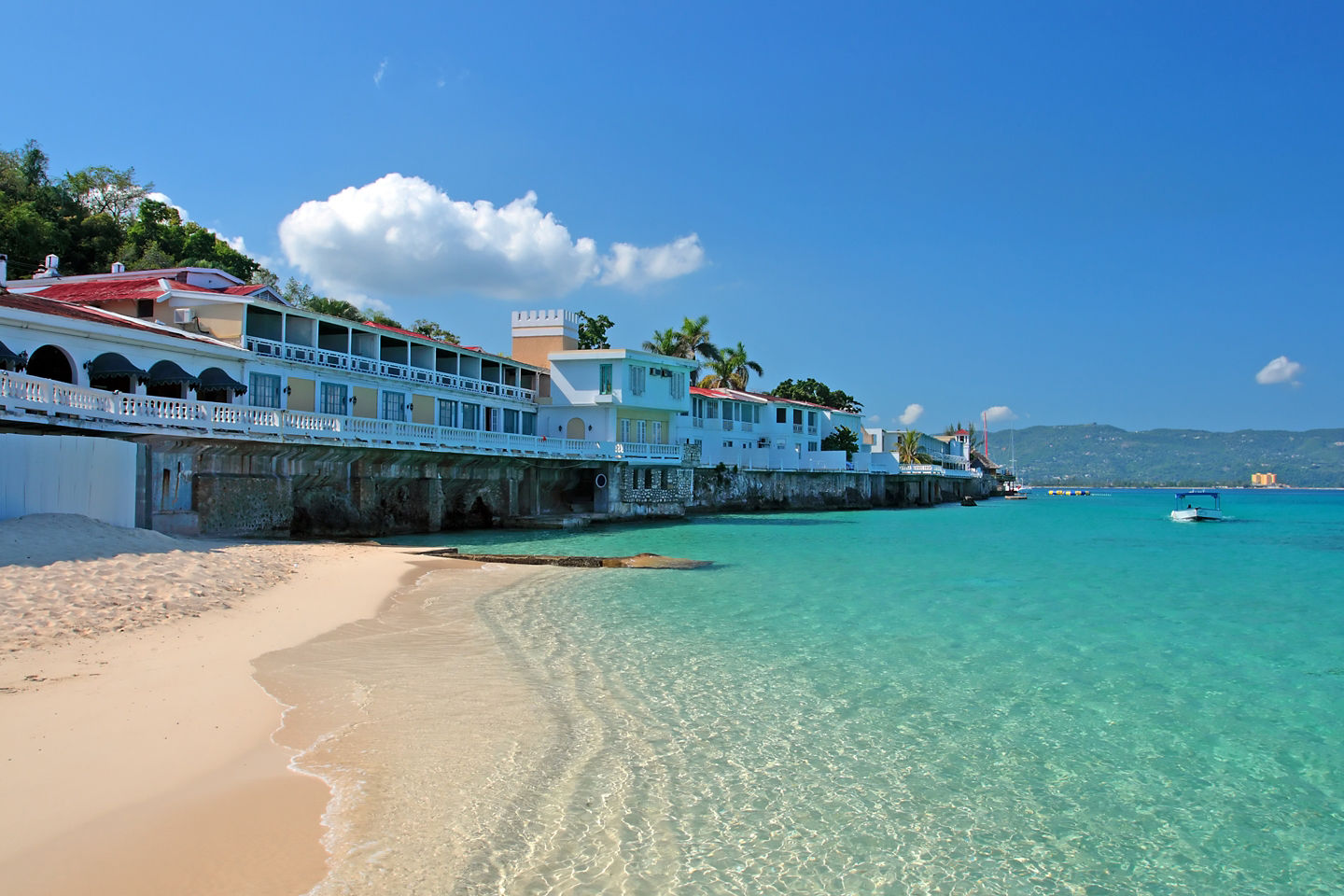 Waterfront homes line Montego Bay’s clear, bright shoreline. - Falmouth, Jamaica