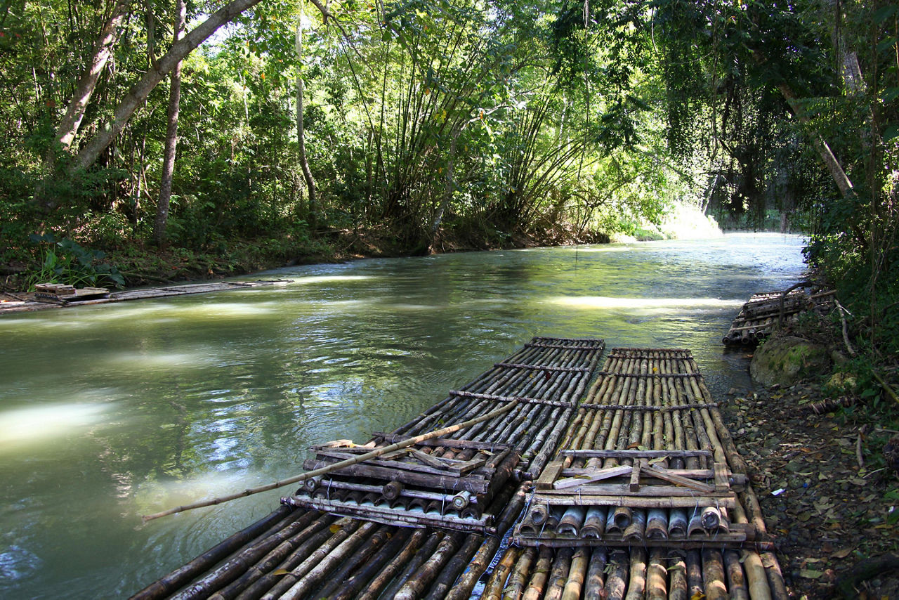Martha Brae River Wooden Rafts, Montego Bay, Jamaica