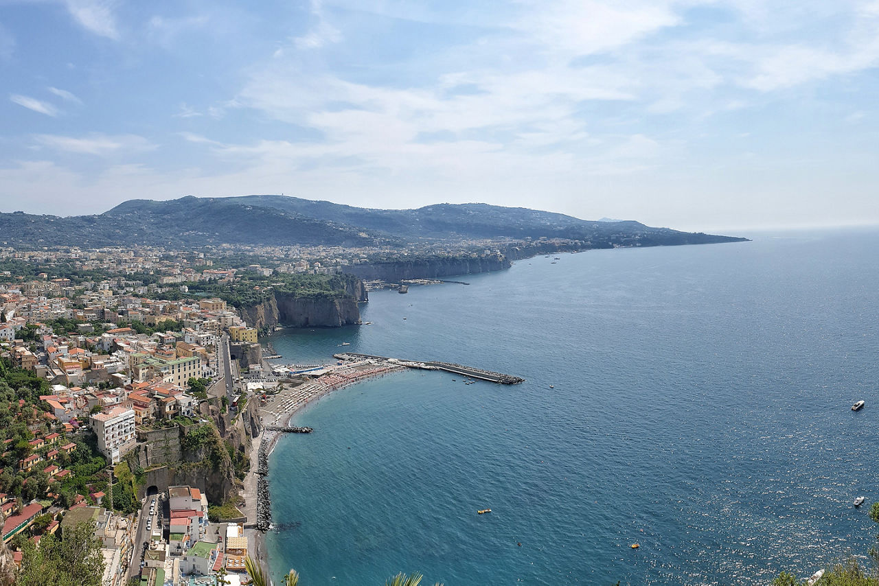 Italy Meta Naples Coast Aerial 