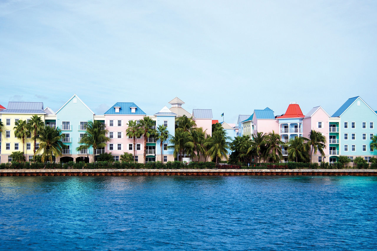 Colorful Homes Architecture, Nassau, Bahamas